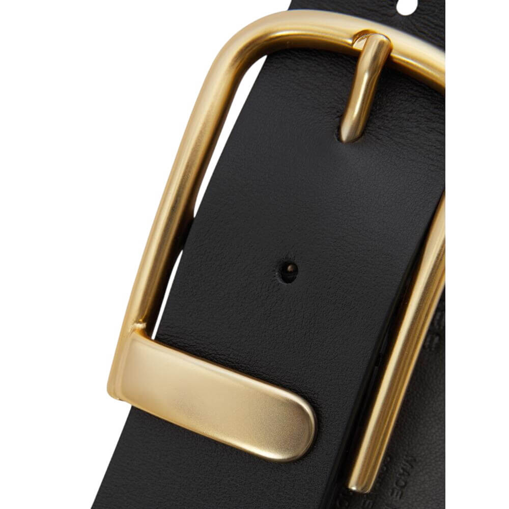 REISS Iyla Leather Half Keeper Belt